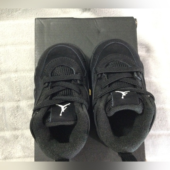 Nike Jordan 4 Black Cat RM Blk/Wht Size 4c - Picture 5 of 8